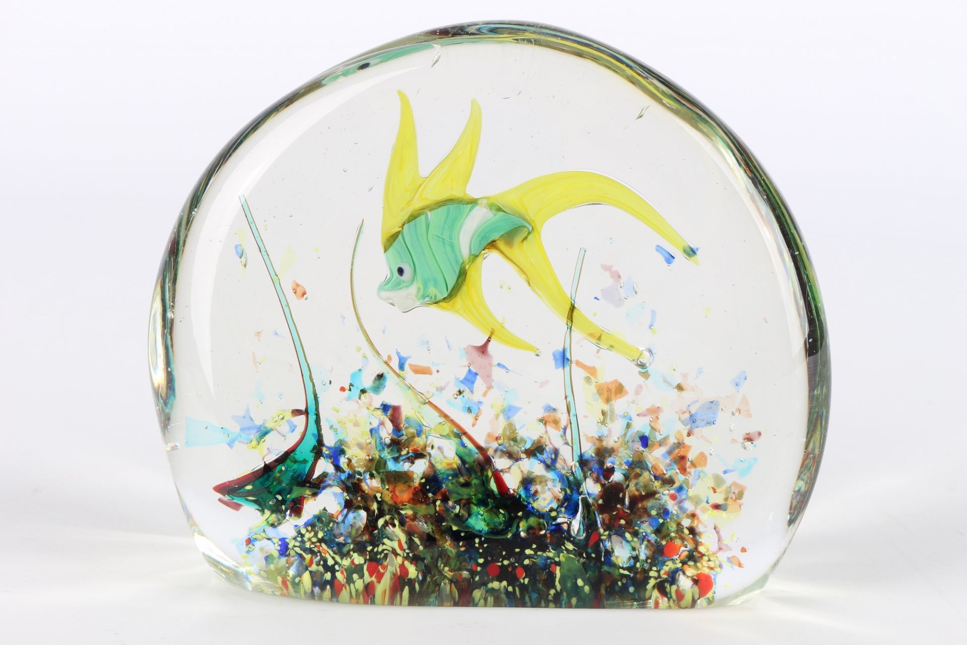 Murano Aquarium Fisch Briefbeschwerer, italian glass paperweight, - Image 3 of 4