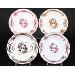 Meissen Hofdrache 4 Kuchenteller 1. Wahl, diverse Farben, dessert plates,