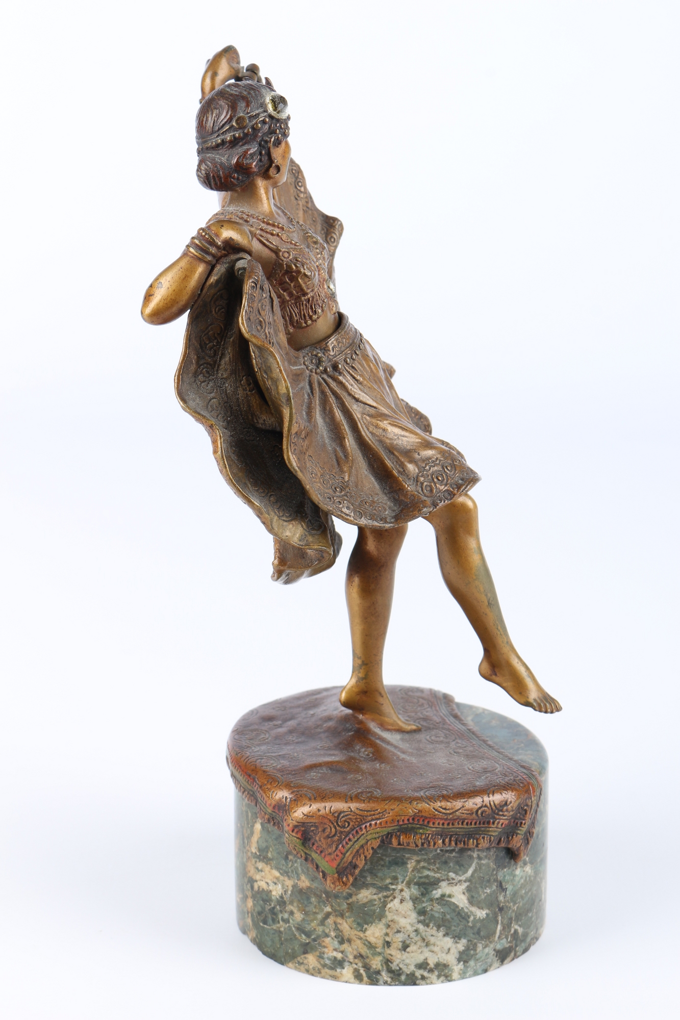 Bergmann Wiener Bronze erotische Tänzerin um 1900, bronze oriental female dancer, - Image 6 of 6