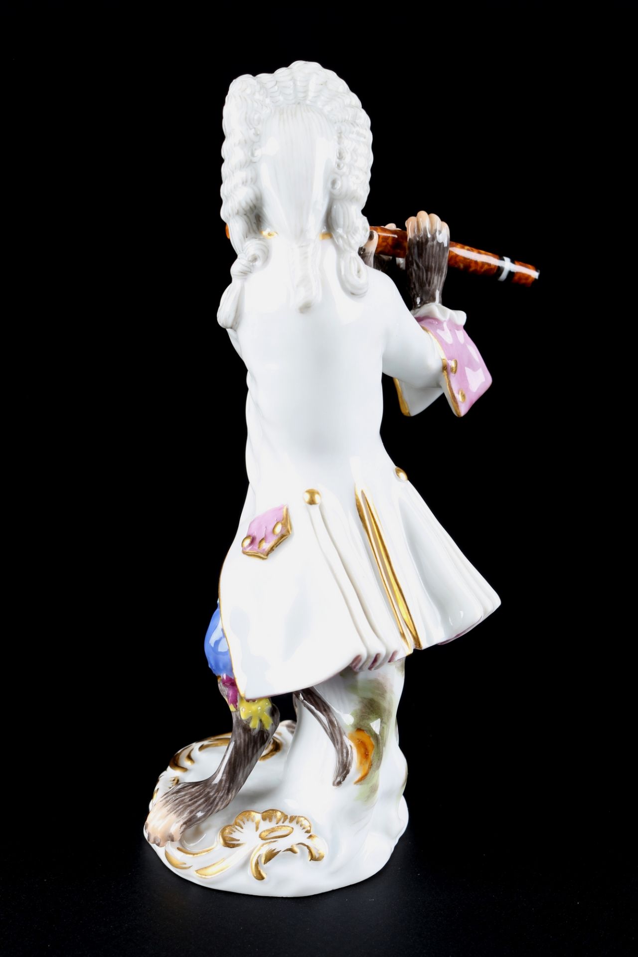 Meissen Affenkapelle Flötist, flutist monkey chapel, - Image 3 of 5