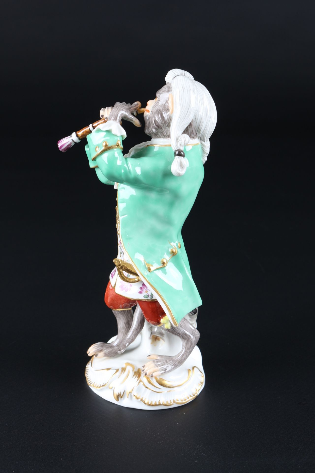 Meissen Affenkapelle Klarinettist, clarinetist monkey chapel, - Image 2 of 5