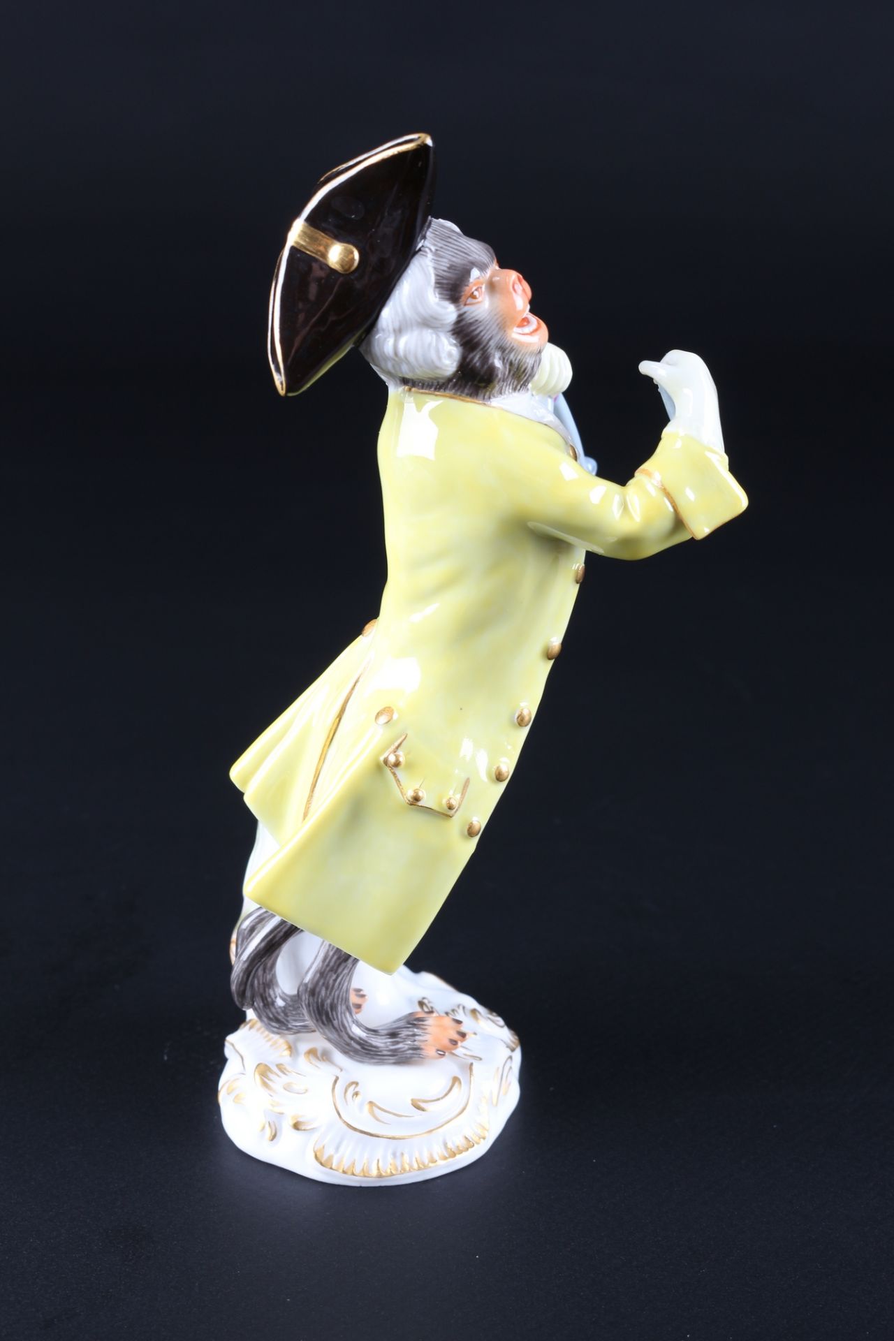 Meissen Affenkapelle Triangelspieler, triangle player monkey chapel, - Image 4 of 6