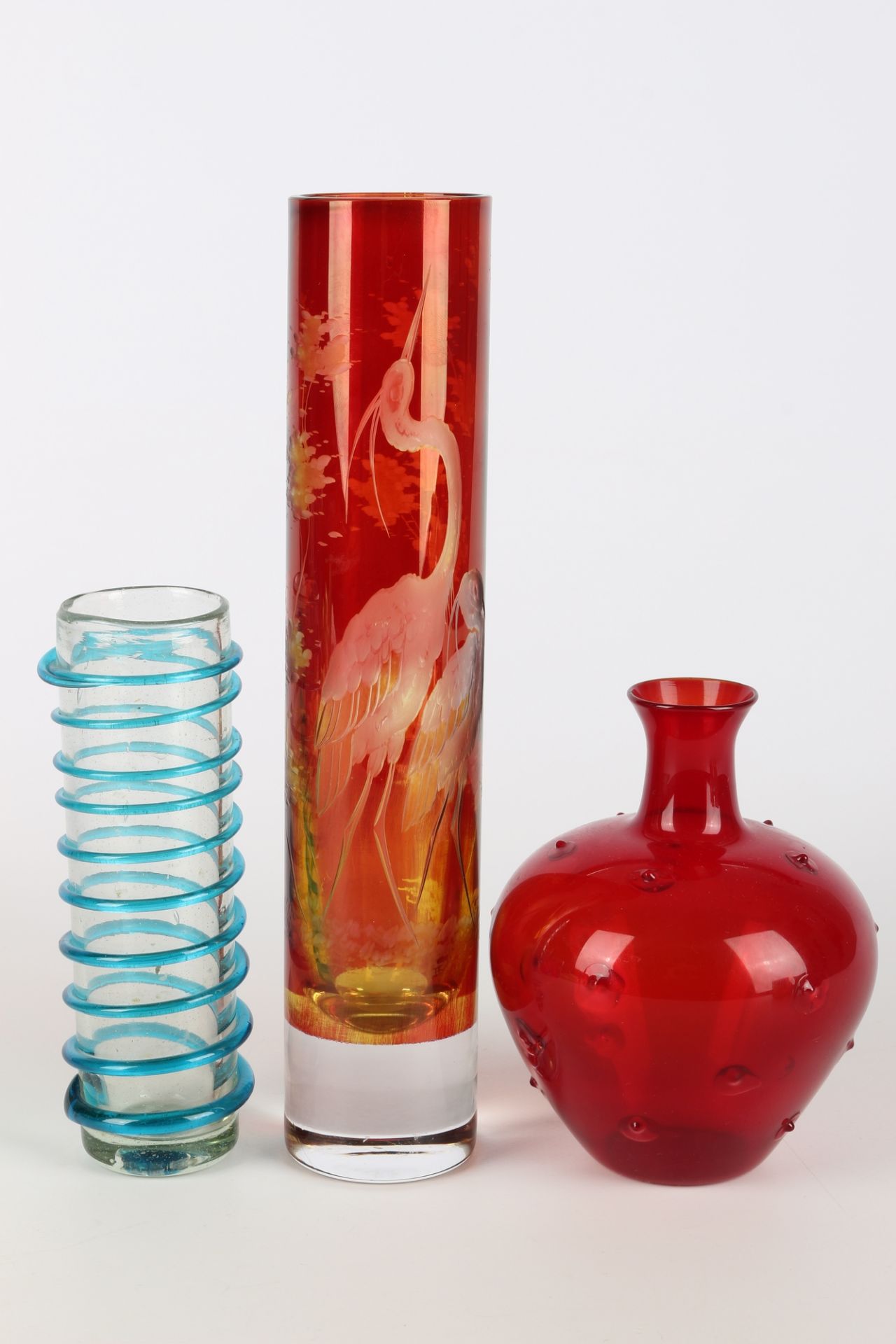 Konvolut von 10 Studiogläser / Vasen, artists glass vases, - Image 5 of 5