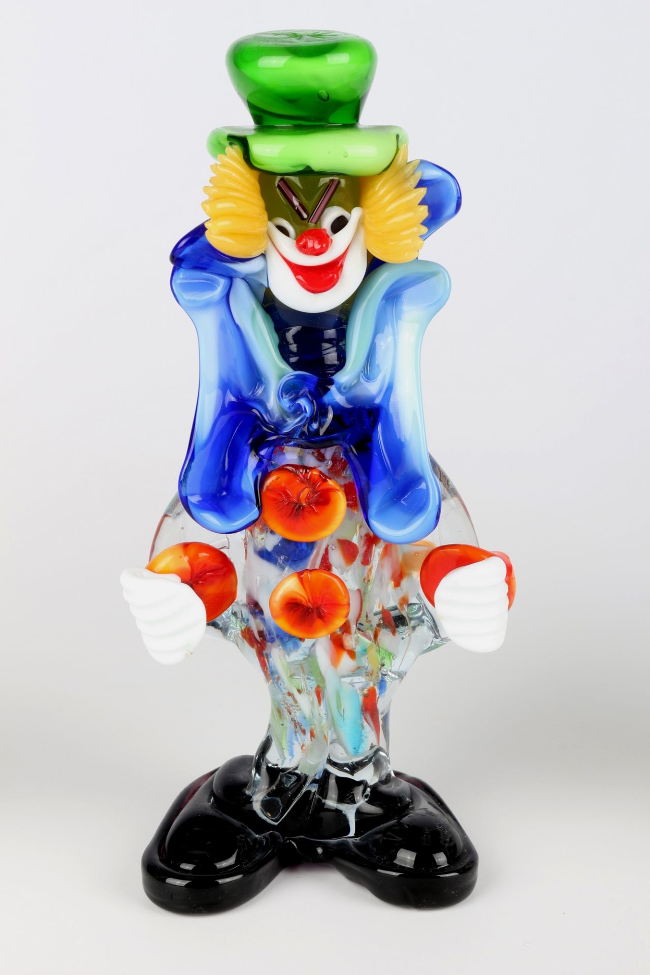 Murano Italy 3 Clown Figuren, clown figures, - Image 3 of 5