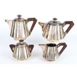 800 Silber Art Deco Tee- und Kaffeeservice, silver coffee tea set,