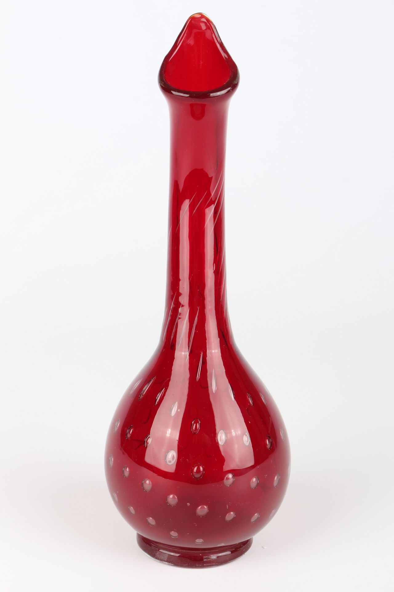 Venini Murano bauchige Vase, stem vase, - Image 2 of 4