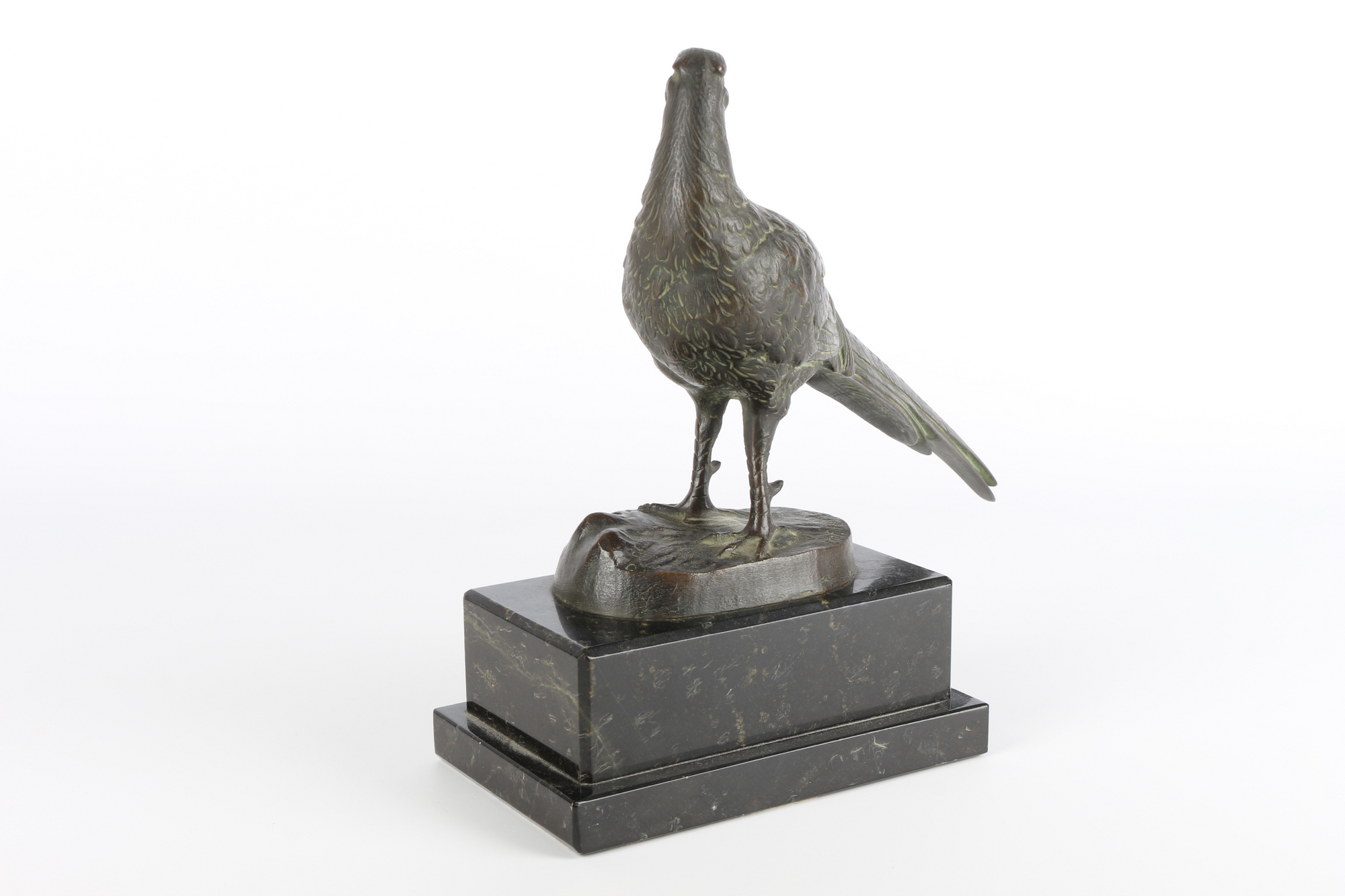 Otto Poertzel (1876-1963) Bronze Fasan, bronze pheasant, - Image 3 of 5