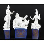 Meissen 1001 Nacht 3 Figuren Heinz Werner, porcelain figures,