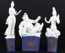 Meissen 1001 Nacht 3 Figuren Heinz Werner, porcelain figures,