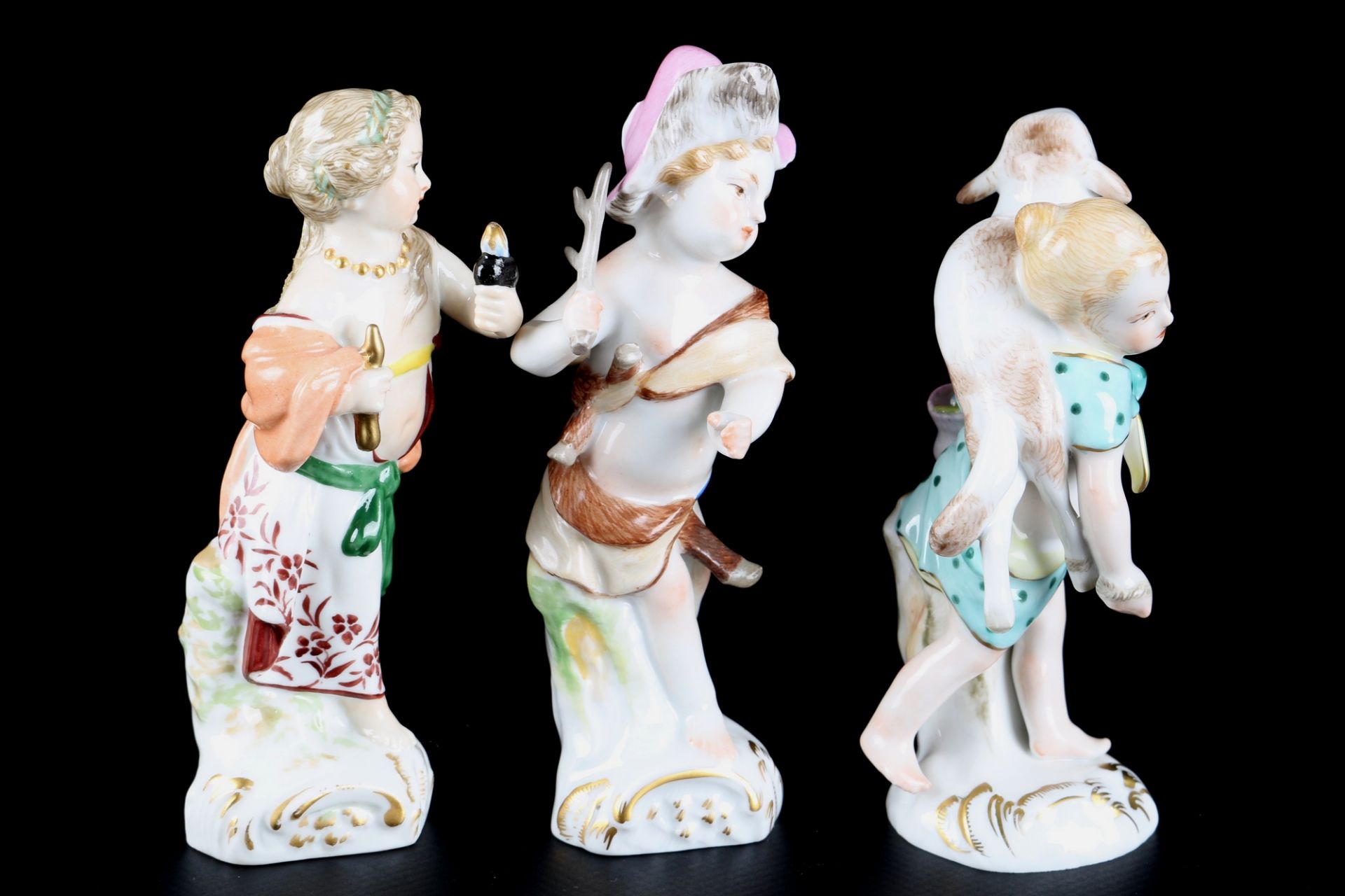 KPM Berlin 3 Kinderfiguren, porcelain figures, - Bild 4 aus 5