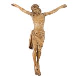 19. Jahrhundert Heiligenfigur Jesus Christus, 19th century wooden body,