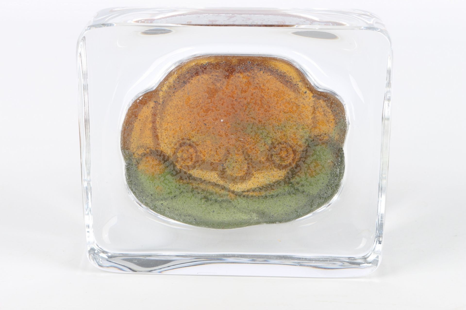 Daum France Pate de Verre Krabbe - Briefbeschwerer, french glass paperweight, - Image 3 of 4