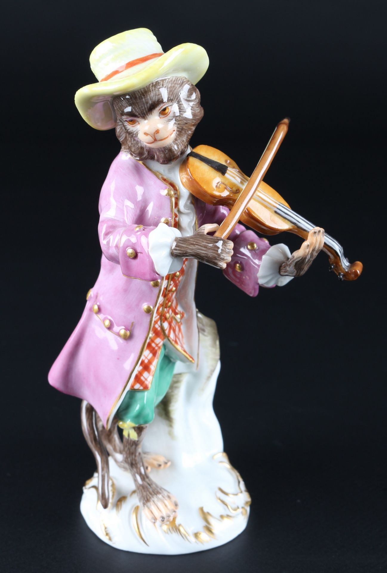 Meissen Affenkapelle Geiger, violinist monkey chapel,