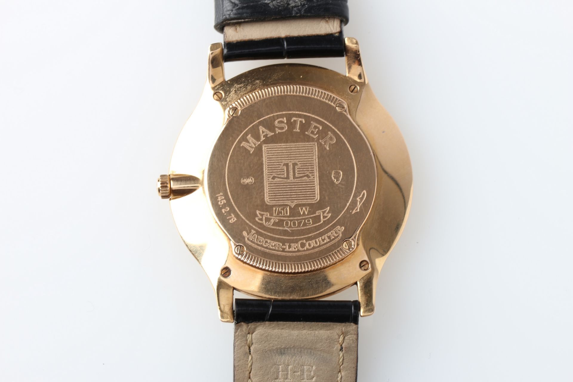 Jaeger LeCoultre Master Ultra Thin 750 Gold Herren Armbanduhr, men's wristwatch 18K gold, - Image 8 of 9