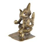 Bronze Ganesha 14. Jahrhundert mit Zertifikat, bronze sculpture 14th century, certificated,