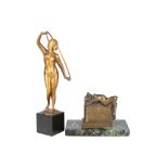 2 Kleinbronzen Frauenakte, nude act bronze sculptures,