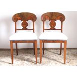 2 Empire Stühle, pair of chairs,