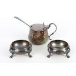 England 925 Silber 4-teiliges Gewürz-Set, sterling silver spice set,