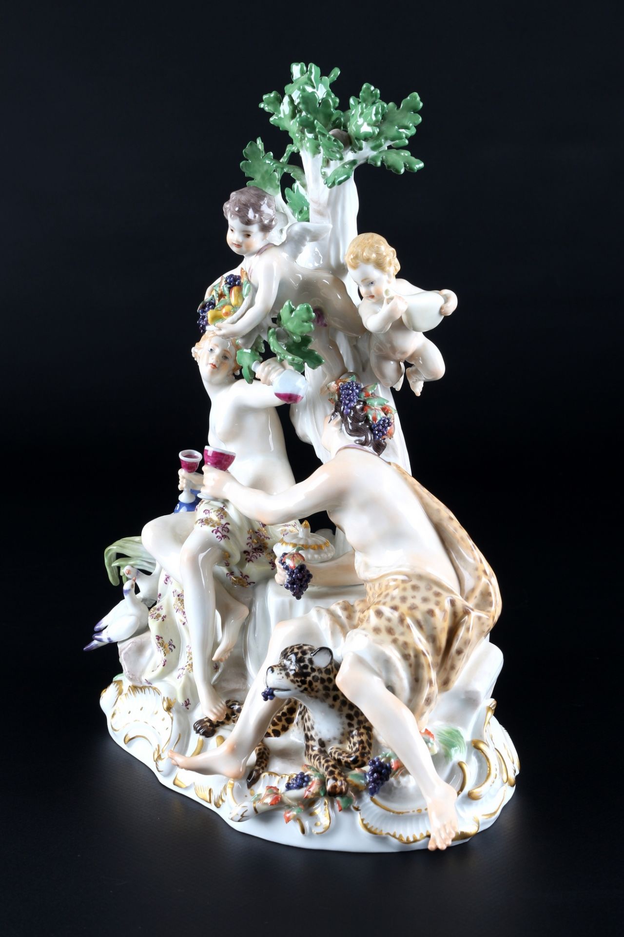 Meissen Figurengruppe Bacchus und Diana, group of figures, - Image 2 of 6