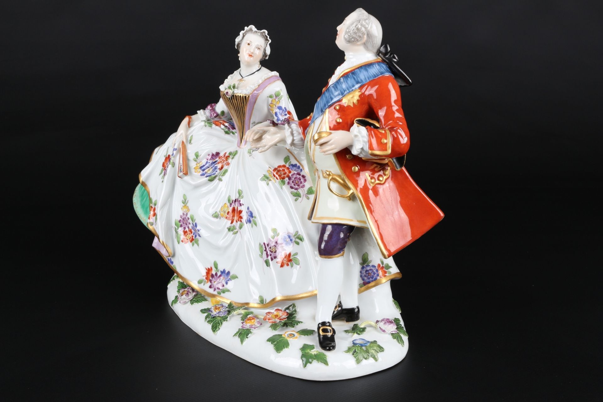 Meissen Figuren Der polnische Handkuss, group of figures the polish kiss, - Image 2 of 7