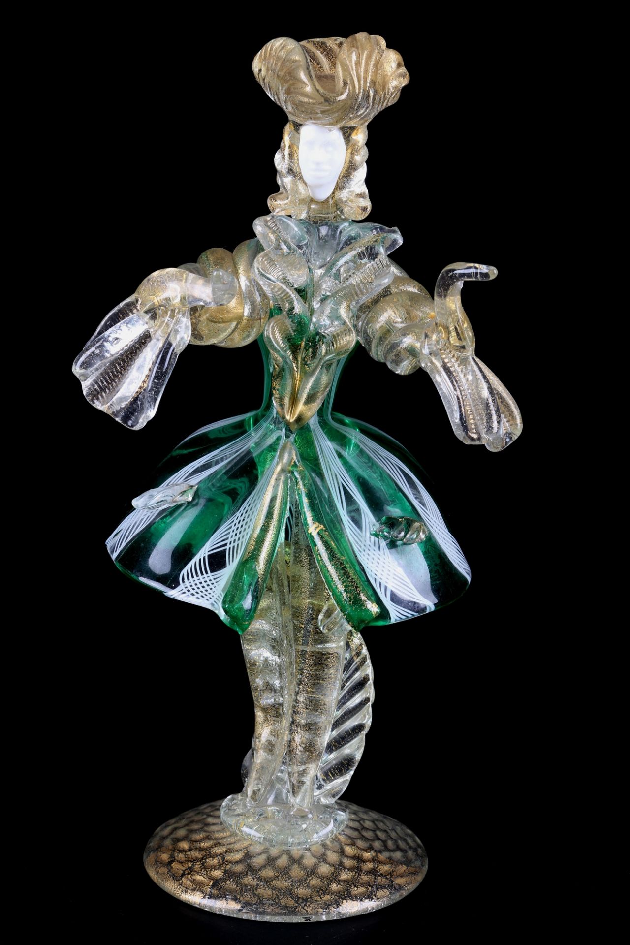 Murano Italy Figur Kurtisane, courtesan figures,