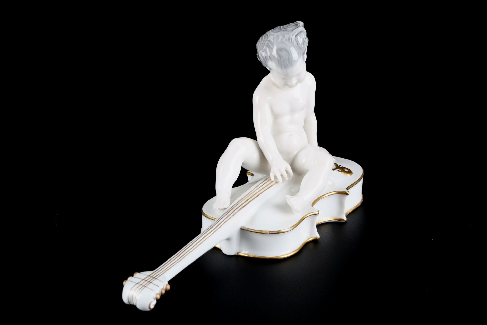Rosenthal - Cellist Ferdinand Liebermann, porcelain figure, - Bild 2 aus 5