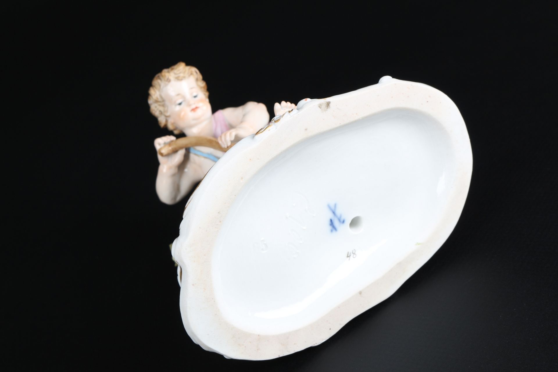 Meissen Allegorie der Erde - Gärtnerputte, allegory of earth gardener cupid, - Image 4 of 6