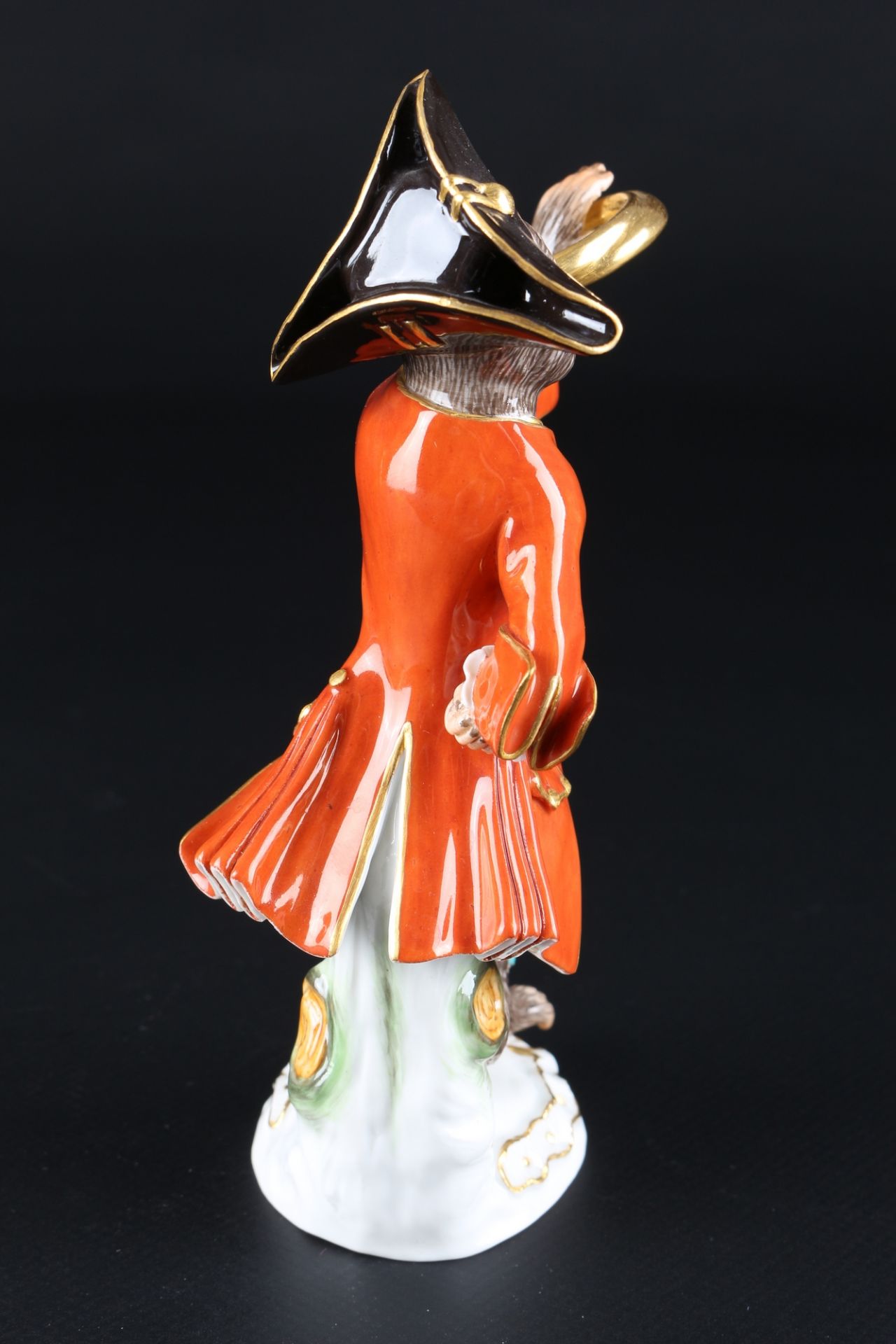 Meissen Affenkapelle Waldhornbläser, french horn player monkey chapel, - Image 4 of 5