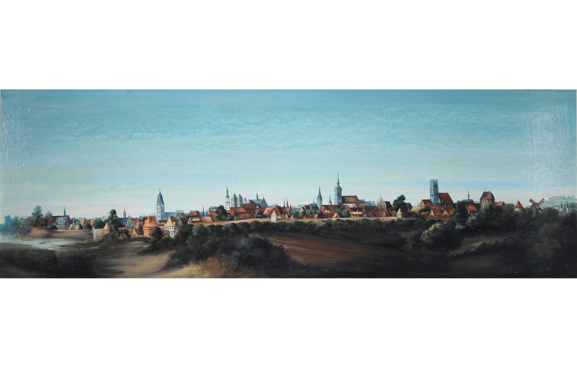 Unbekannter Maler - Blick auf die Stadt Münster,