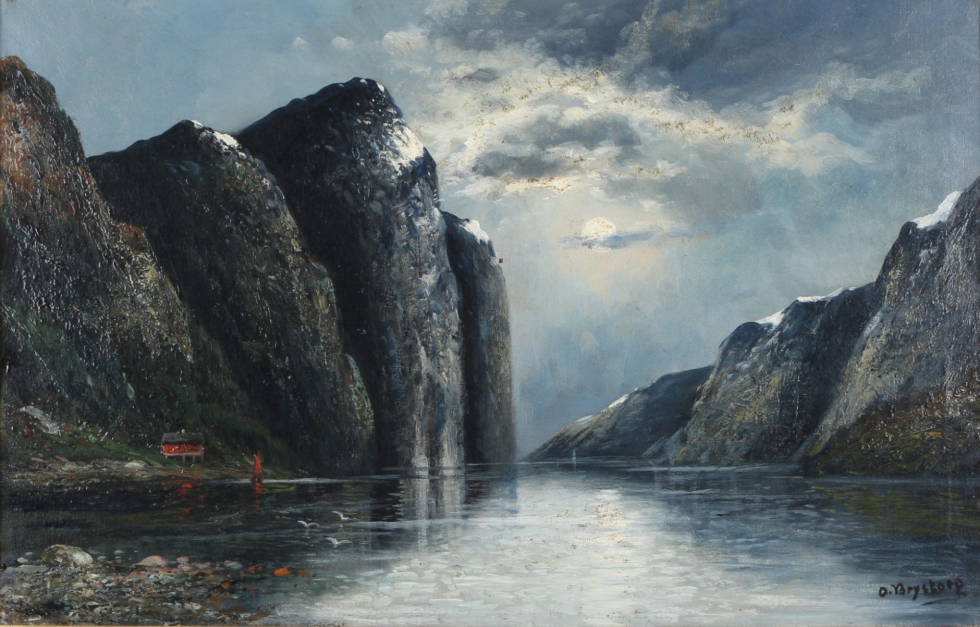 Olav Brystorp (1842-1904) Fjordlandschaft,