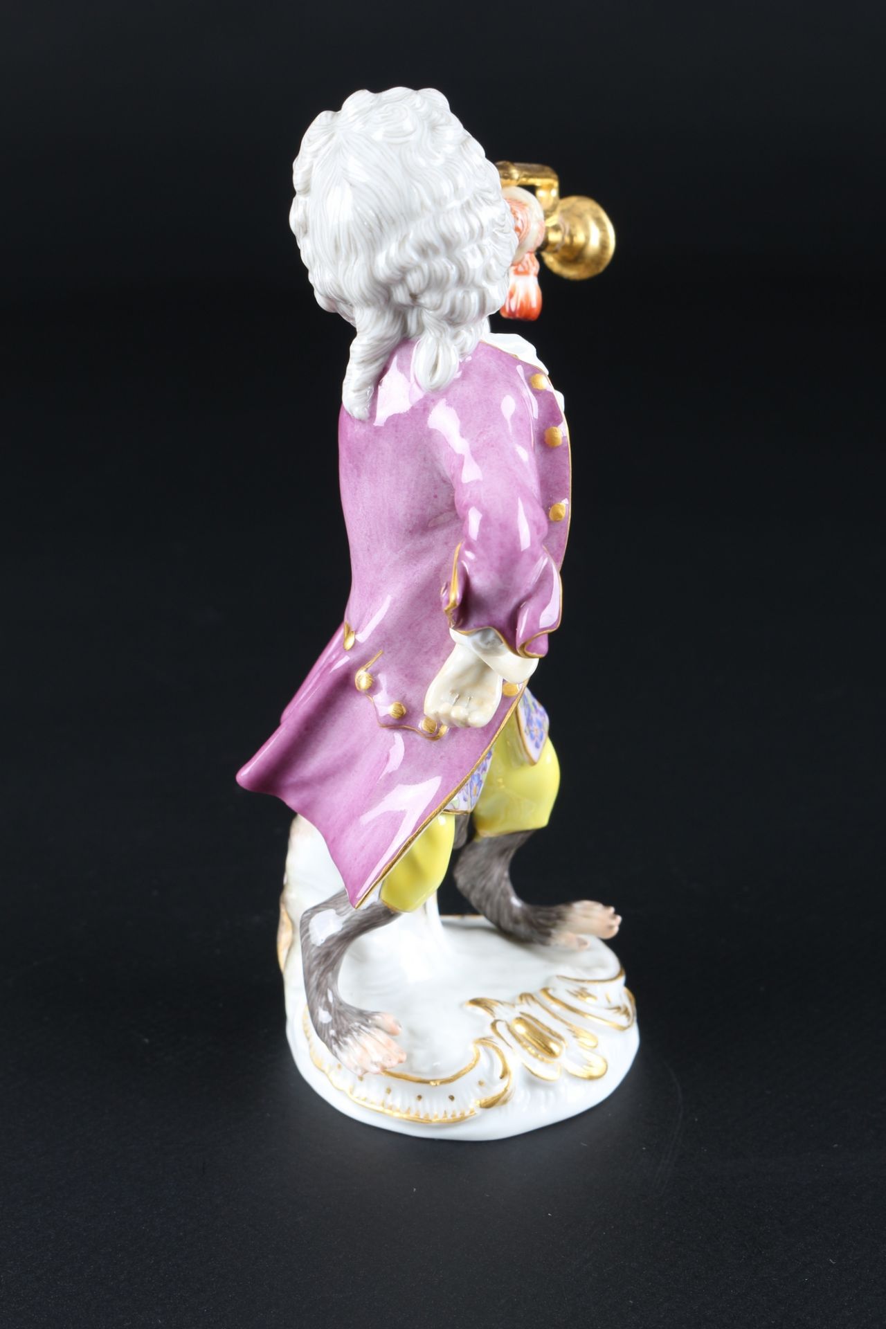 Meissen Affenkapelle Trompeter, trumpeter monkey chapel, - Image 4 of 5