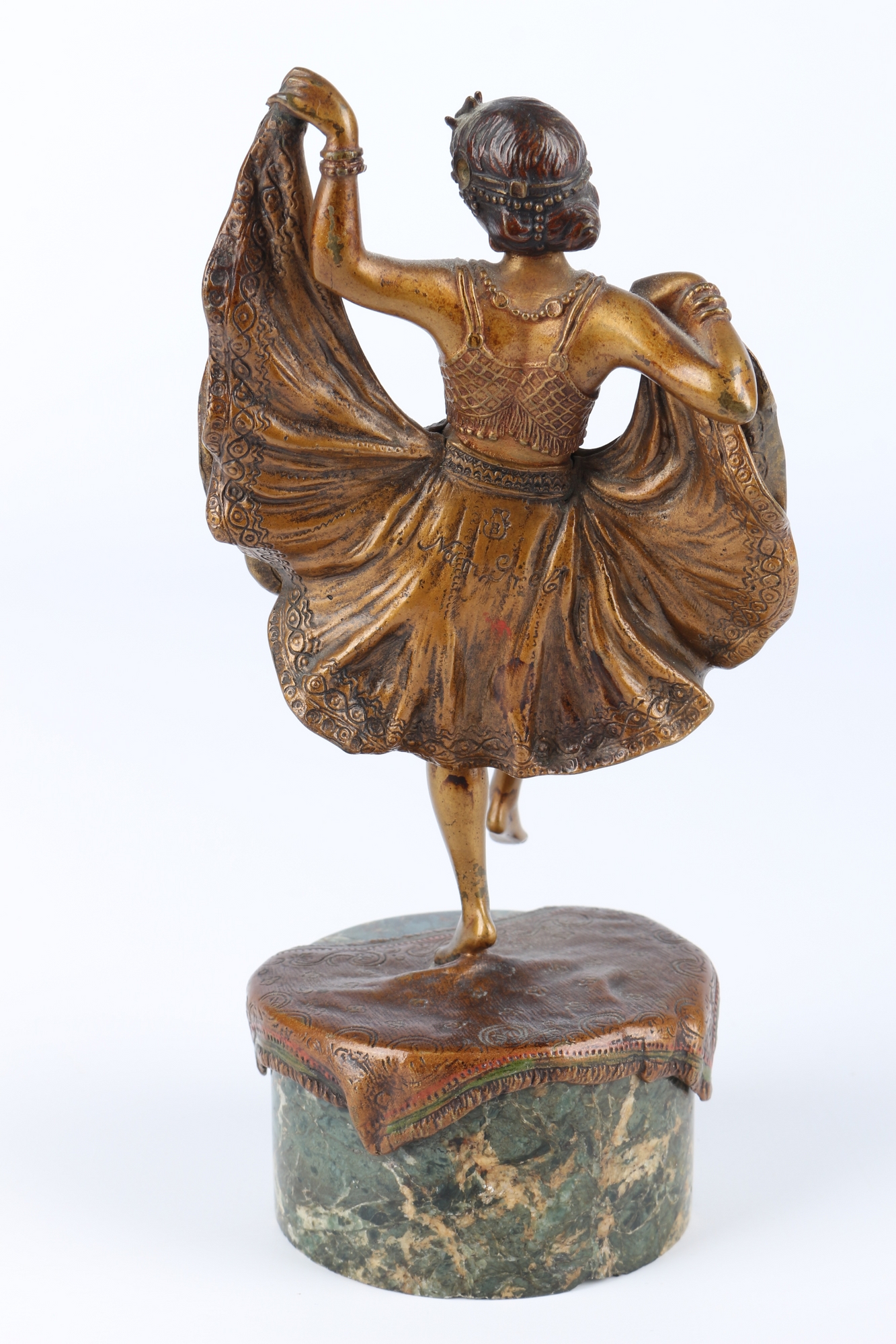 Bergmann Wiener Bronze erotische Tänzerin um 1900, bronze oriental female dancer, - Image 5 of 6