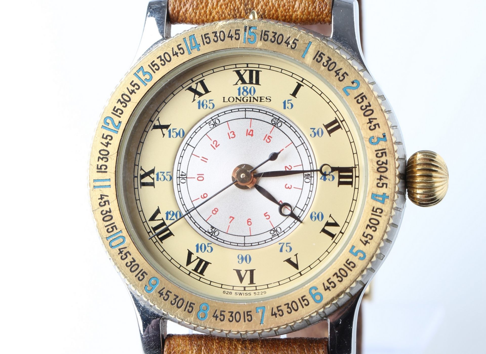 Longines Lindbergh Hour Angle Automatik Herren Armbanduhr, men's wristwatch, - Bild 2 aus 6