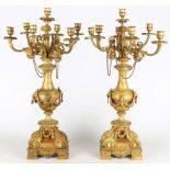Paar große Girandolen, Frankreich 19. Jahrhundert, pair of large candlesticks french 19th century,