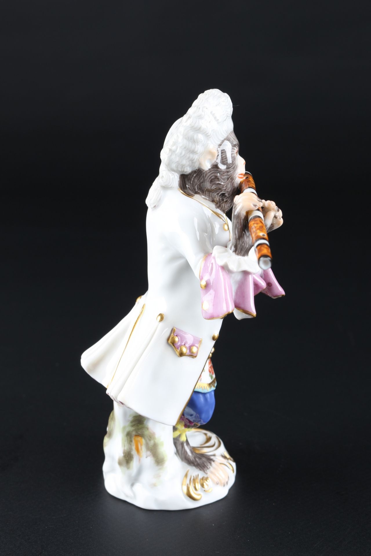 Meissen Affenkapelle Flötist, flutist monkey chapel, - Image 4 of 5