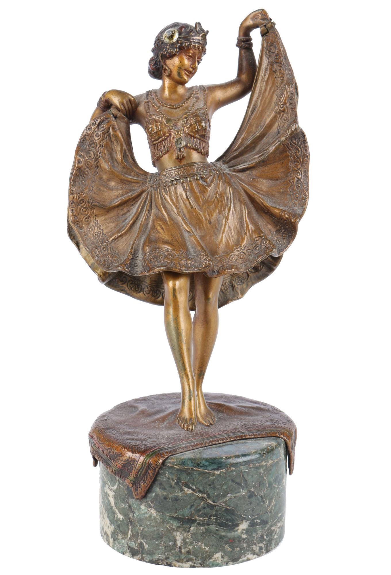 Bergmann Wiener Bronze erotische Tänzerin um 1900, bronze oriental female dancer,