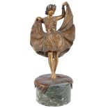 Bergmann Wiener Bronze erotische Tänzerin um 1900, bronze oriental female dancer,