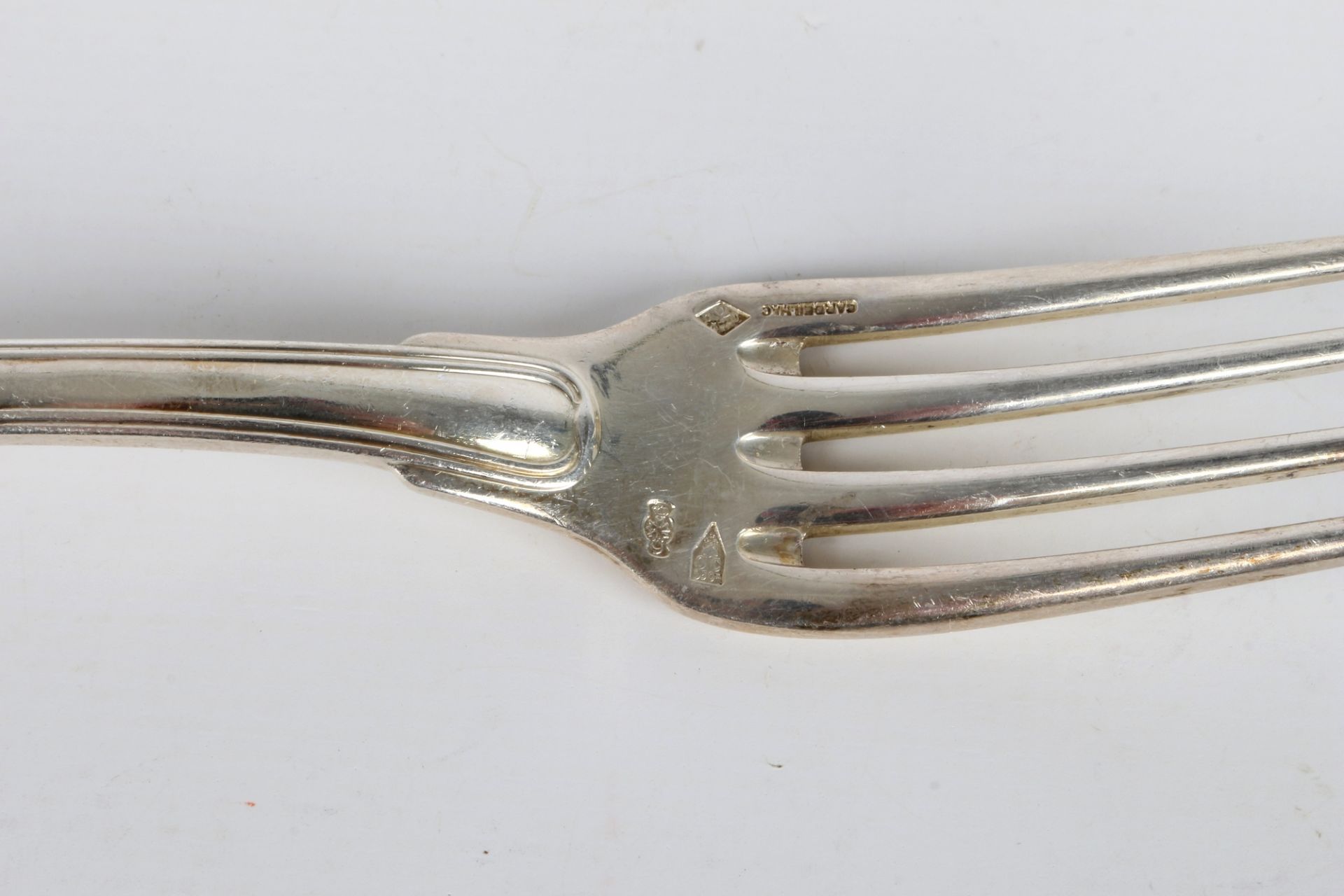 Christofle Cardeilhac Joubert 925 Silber 11 Menügabeln, french sterling silver menu forks, - Bild 4 aus 4