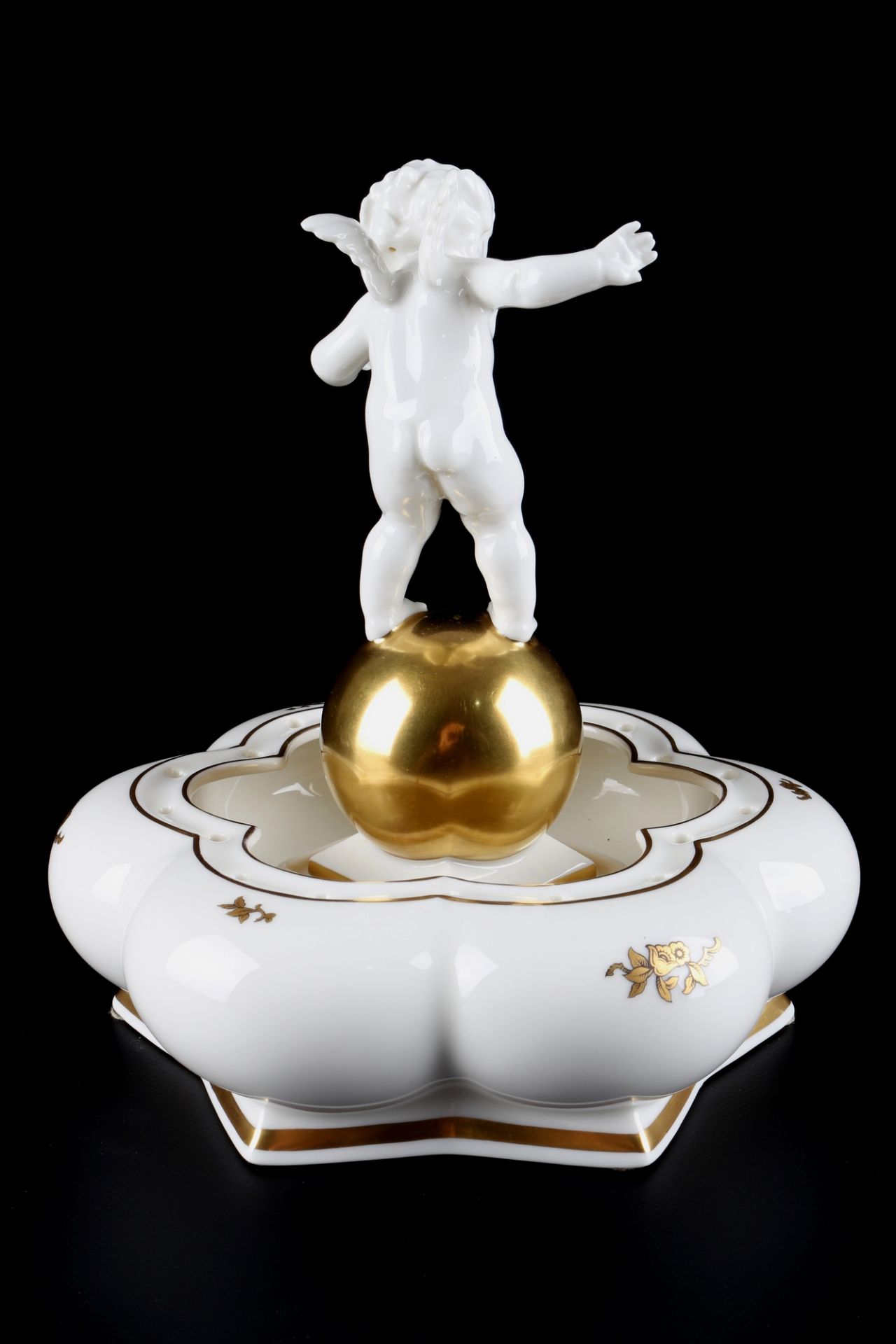 Hutschenreuther Puttenschale, cherub bowl, - Image 3 of 5