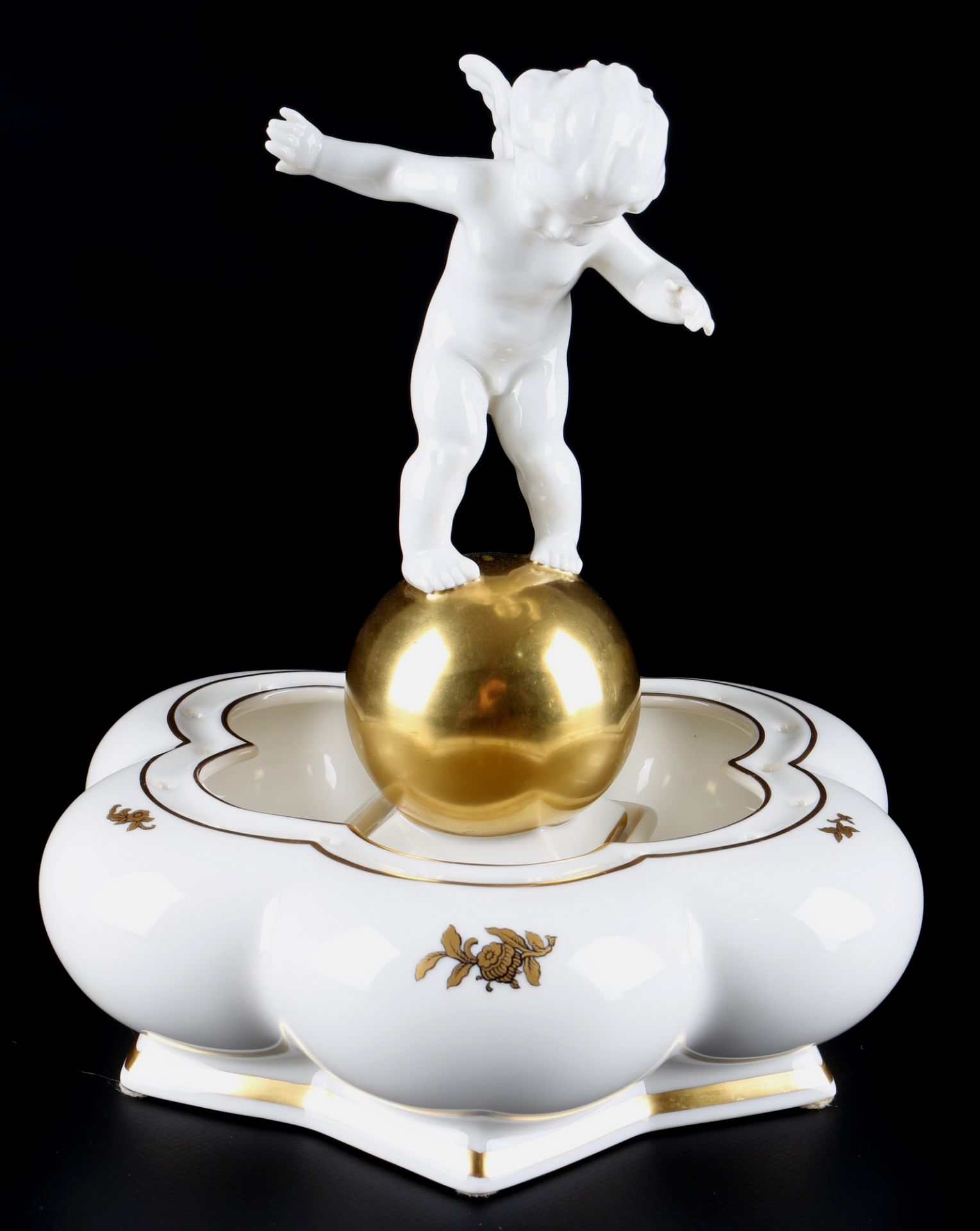 Hutschenreuther Puttenschale, cherub bowl,