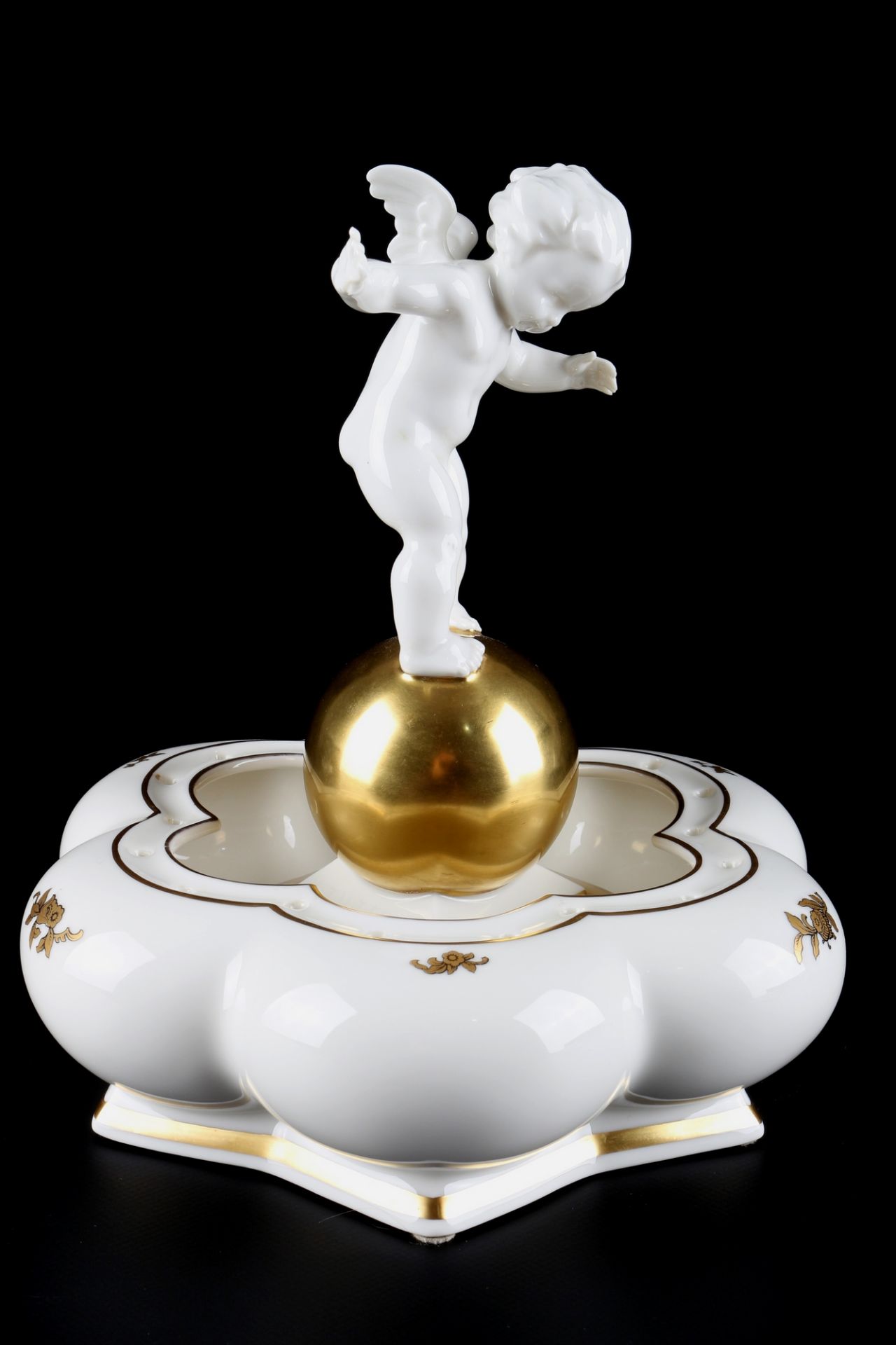 Hutschenreuther Puttenschale, cherub bowl, - Image 2 of 5