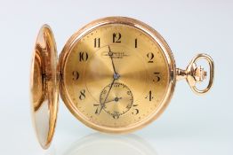 Longines 750 Gold Taschenuhr ca. 1900-1905, 18K pocket watch