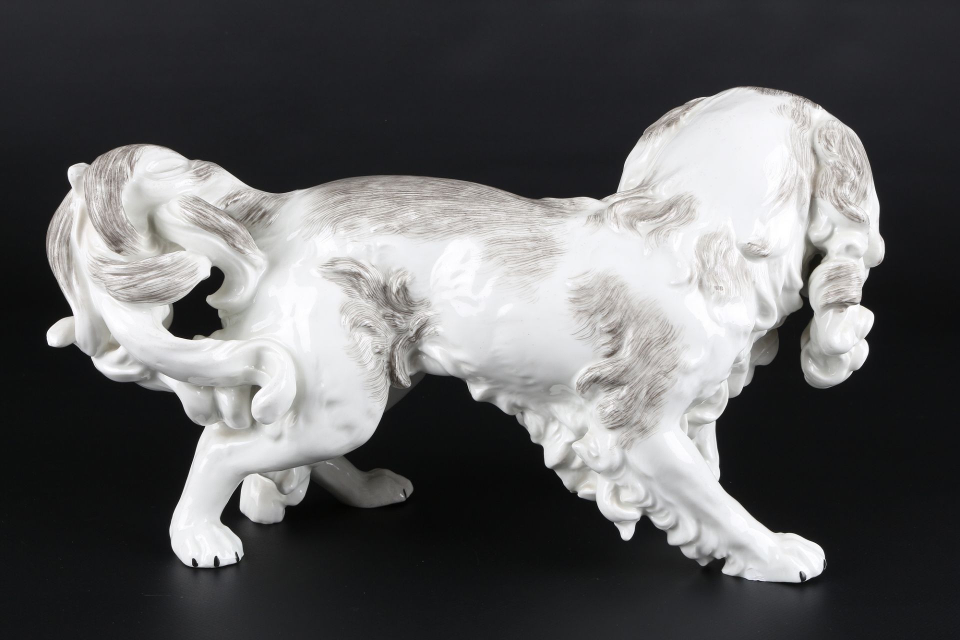 Potschappel Carl Thieme - großer Hund Cavalier King Charles Spaniel, porcelain dog figure, - Image 3 of 5