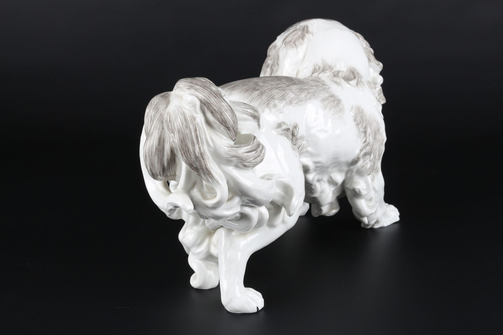 Potschappel Carl Thieme - großer Hund Cavalier King Charles Spaniel, porcelain dog figure, - Image 4 of 5