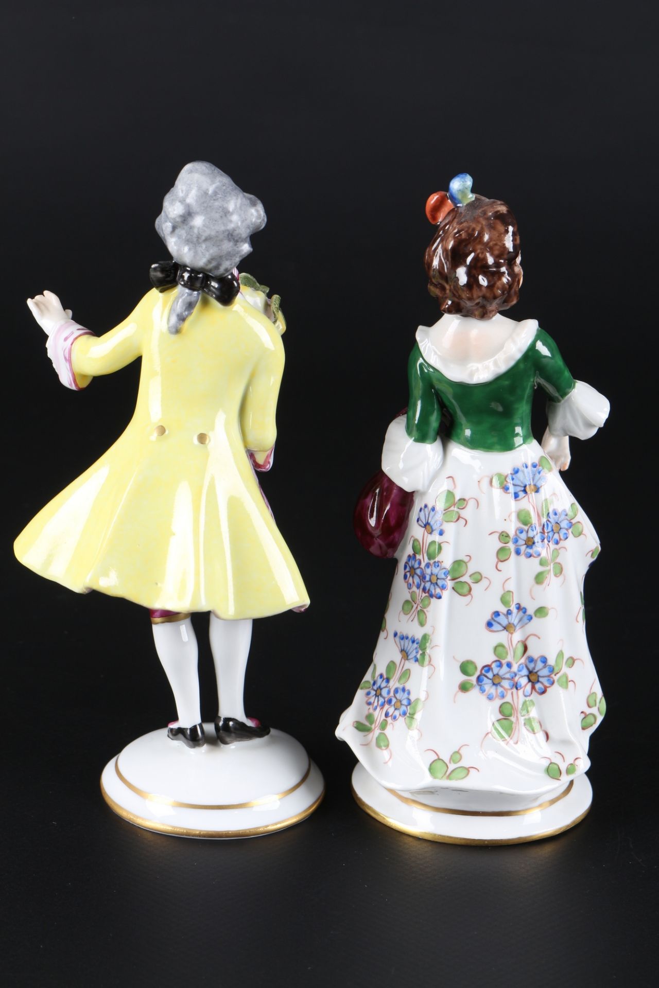 Aelteste Volkstedt junger Kavalier und galantes Fräulein, porcelain figures, - Image 3 of 5