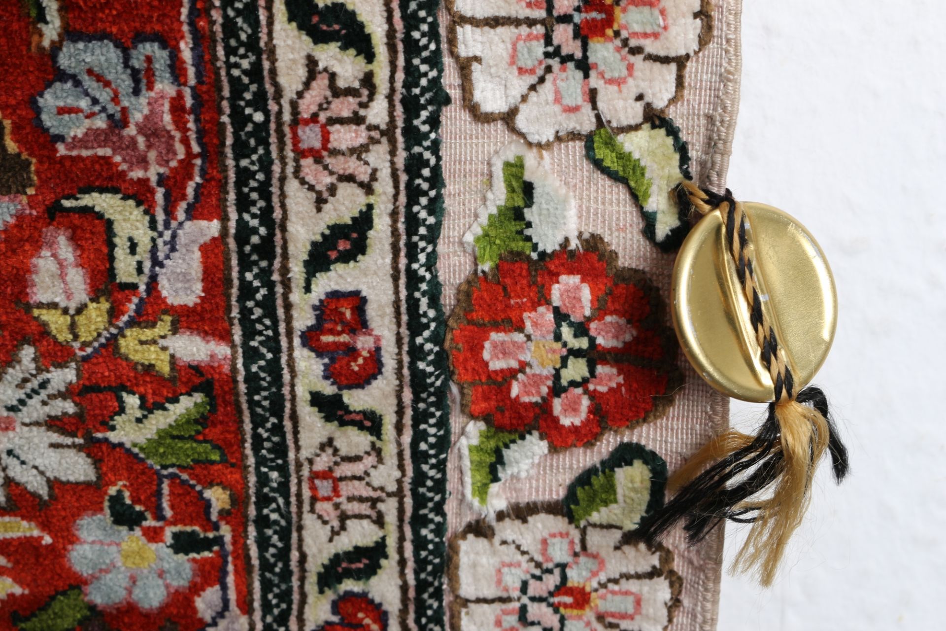 Seidenteppich Hereke, turkish silk carpet, - Image 2 of 4