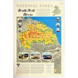 Travel Poster National Parks North York Moors Yorkshire