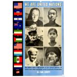 War Poster United Nations WWII All Hail Liberty