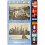 War Poster United Nations WWII WWII Great Wall of China New York
