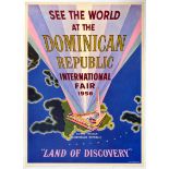 Travel Poster Dominican Republic International Fair 1956